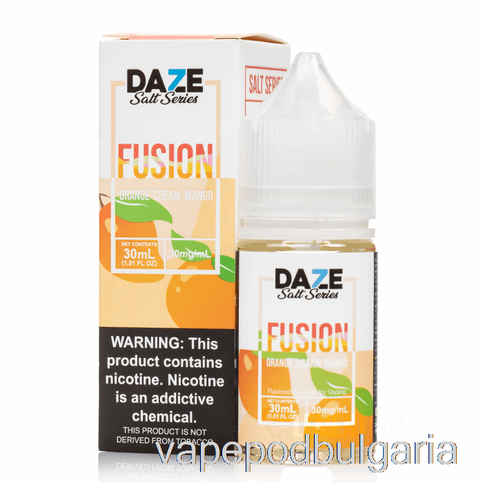 Vape Течности портокалов крем манго - 7 Daze соли - 30ml 30mg